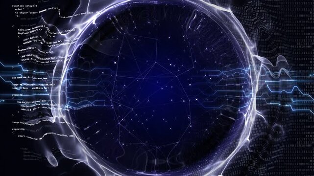 Empty Technology Animation Background, Loop
