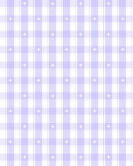Purple Plaid Pattern Background with Diamonds