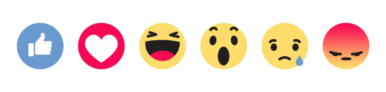 social media facebook emoji react 