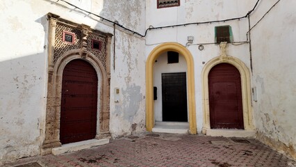Historic Streets and Traditional Architecture of the Habous District &ndash; Casablanca, Morocco November 13, 2025