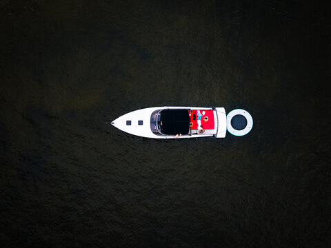 Aerial Drone of Florida, light house pointe, west palm beach, sunrise, beach, lake boca