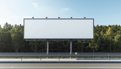Blank billboard, Giantboard on street. 