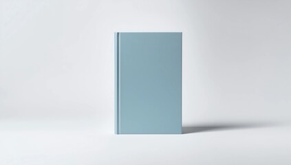 Blank book cover over white background