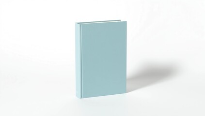 Blank book cover over white background