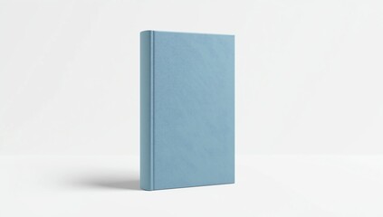 Blank book cover over white background