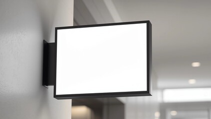 Fototapeta premium blank hanging billboard mockup with clipping path