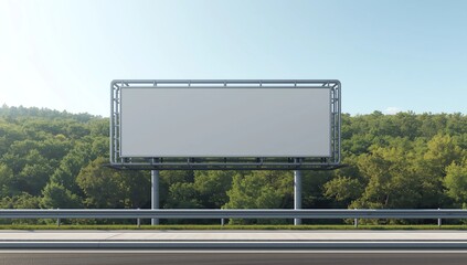 Blank billboard, Giantboard on street. 