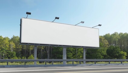 Blank billboard, Giantboard on street. 