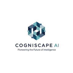 Cogniscape AI Logo with Hexagonal Design and Slogan.