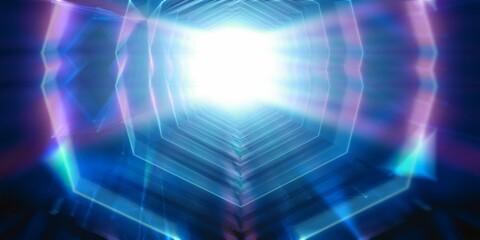 Obraz premium near death experience tunnel, near-death experience is a profound psychological event often reported by individuals who have come close to dying or having experienced temporary clinical death