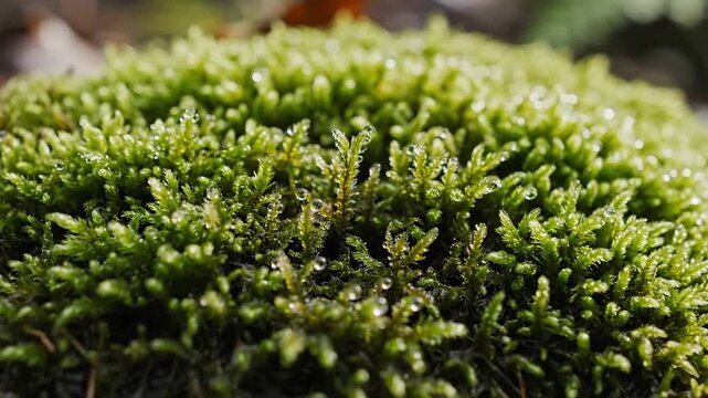 Moss Texture Close-Up Green Forest Floor Detail