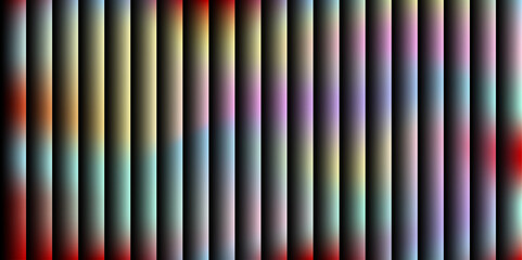 Vertical gradient stripes with soft color transitions in red yellow blue purple and green abstract background