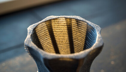 Translucent 3D-Printed Biomaterial Close-Up in Maker Space