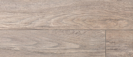 New wooden laminate in room. Closeup