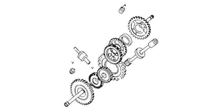 "Black and white vector icon representing 'time pressure' as intersecting angular shapes squeezing a rectangle"