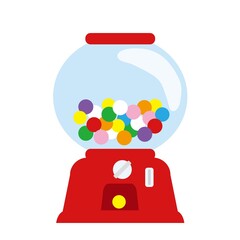 ガムボールマシンのイラスト素材
