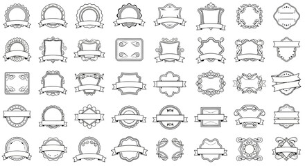 Vintage Retro Vector Logo for banner, vector illustration