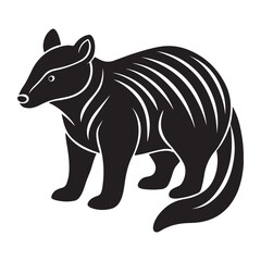Binturong bearcat silhouette vector icon