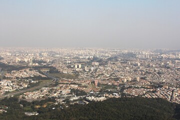 Obraz premium Pico do Jaraguá, São Paulo aerial view