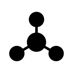 Molecule Icon Vector Symbol Design Illustration