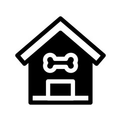 Pet House Icon Vector Symbol Design Illustration