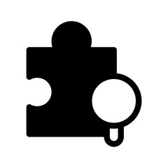 Search Extension Icon Vector Symbol Design Illustration