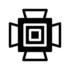 Naklejka premium Spotlight Icon Vector Symbol Design Illustration