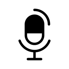 Mic Icon Vector Symbol Design Illustration