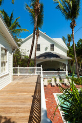 Historic Victorian style wooden home in Key West, Florida