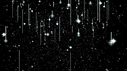 Sparkling stars shimmer in deep space, creating a magical atmosphere for fantasy, sci-fi, or dreamy themes