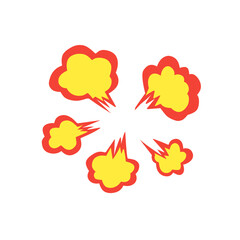 comic book explosion vector graphic