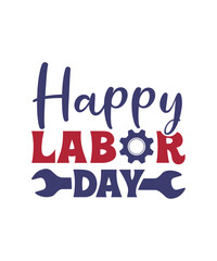 Fototapeta premium happy labor day svg