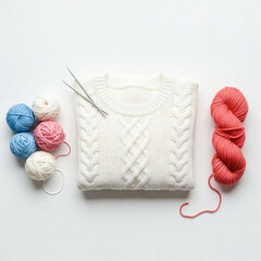 뜨개질 털실 스웨터