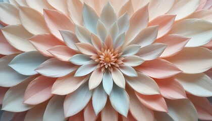 Pastel petals arranged in a gentle circular pattern