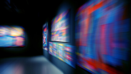 Zoom Blur, Contemporary Art Exhibition