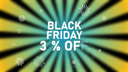 Black Friday 31 Percent Off Sale Announcement With Starburst Background And Decorative Elements discount