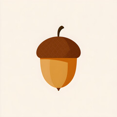Oak acorn illustration
