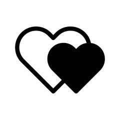 Heart Icon Vector Symbol Design Illustration