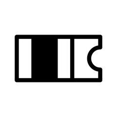 Ticket Icon Vector Symbol Design Illustration