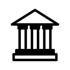 White House Icon Vector Symbol Design Illustration