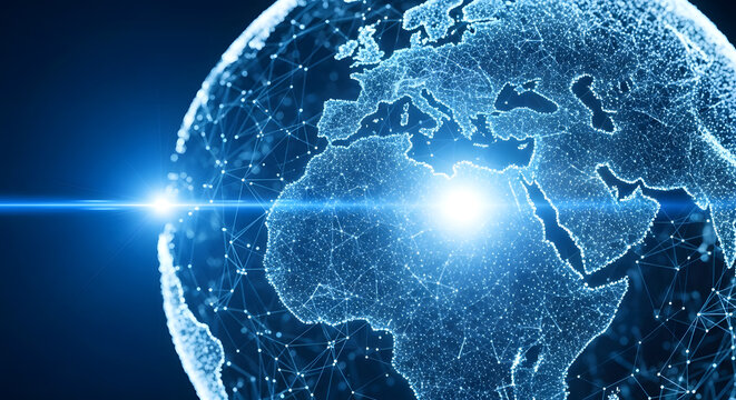 Futuristic technology circuits glowing with vibrant energy
Modern glowing network connection shows global data flow
Global connections illuminate futuristic city skyline
Modern search bar interface fo - Powered by Adobe