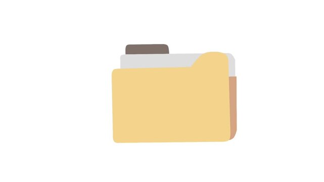Document Folder Animation for Office and File Management