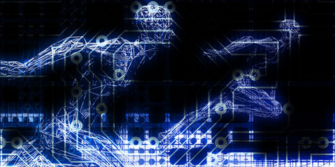 Obraz premium Technology Leaders Battle For Intelligence Market Dominance