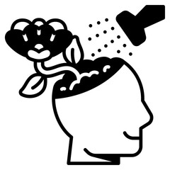 Self Growth Black Fill Icon