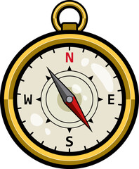 compass vector icon isolated template flat design illustration 