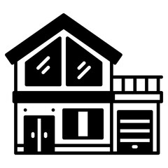 villa Black Fill Icon