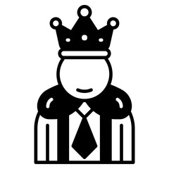 Exclusive Client Black Fill Icon