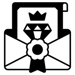 VIP Letters Black Fill Icon