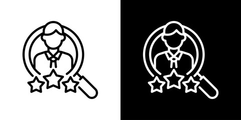 Talent Acquisition  Icon Line Styles Vector Illustration 