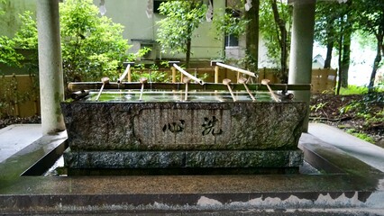 高千穂神社、手水舎